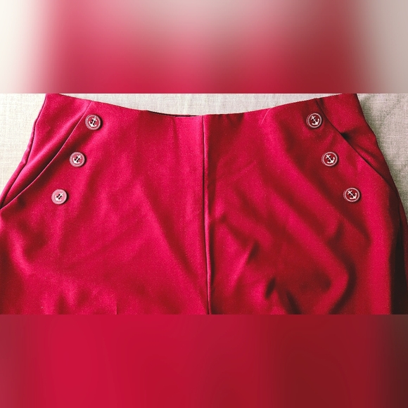 Torrid Retro Chic Red Pants - Picture 2 of 4